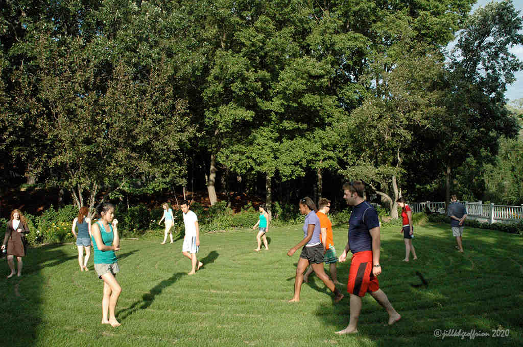 Outdoor labyrinth walk by Jill K H Geoffrion, photographer