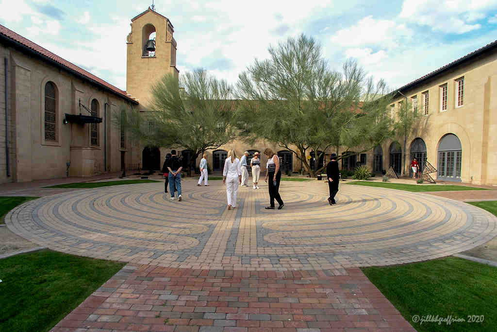 Permanent Chartres-style labyrinth in Pheonix by Jill K H Geoffrion