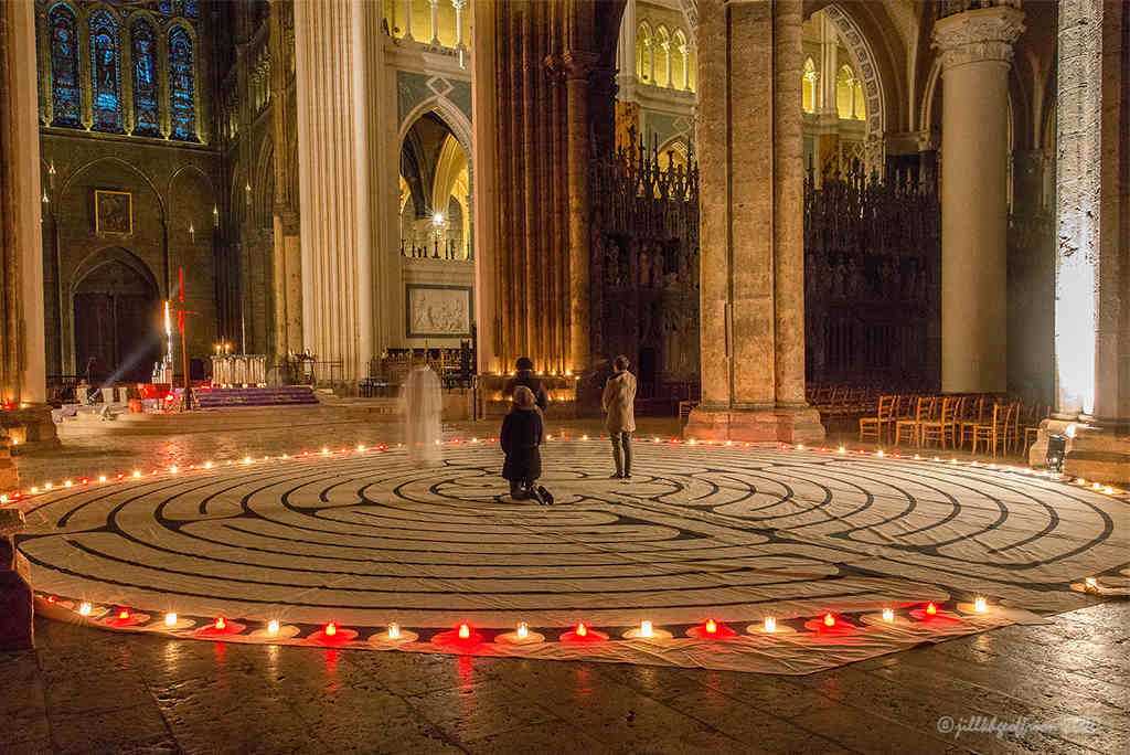 After-hours labyrinth walk by Jill K H Geoffrion, photographer