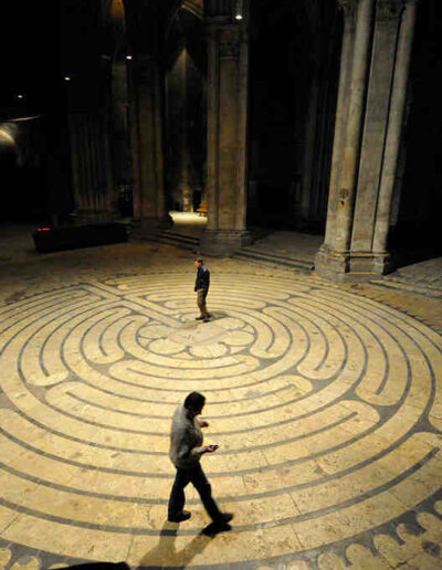 Chartres Cathedral labyrinth by photographer Jill K H Geoffrion