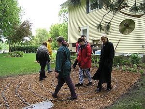 DeepHaven Labyrinth dedication service by Jill K H Geoffrion, Photographer